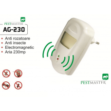  Pest Repeller  aparat cu unde electromagnetice anti gandaci, anti rozatoare Pestmaster AG230 230mp